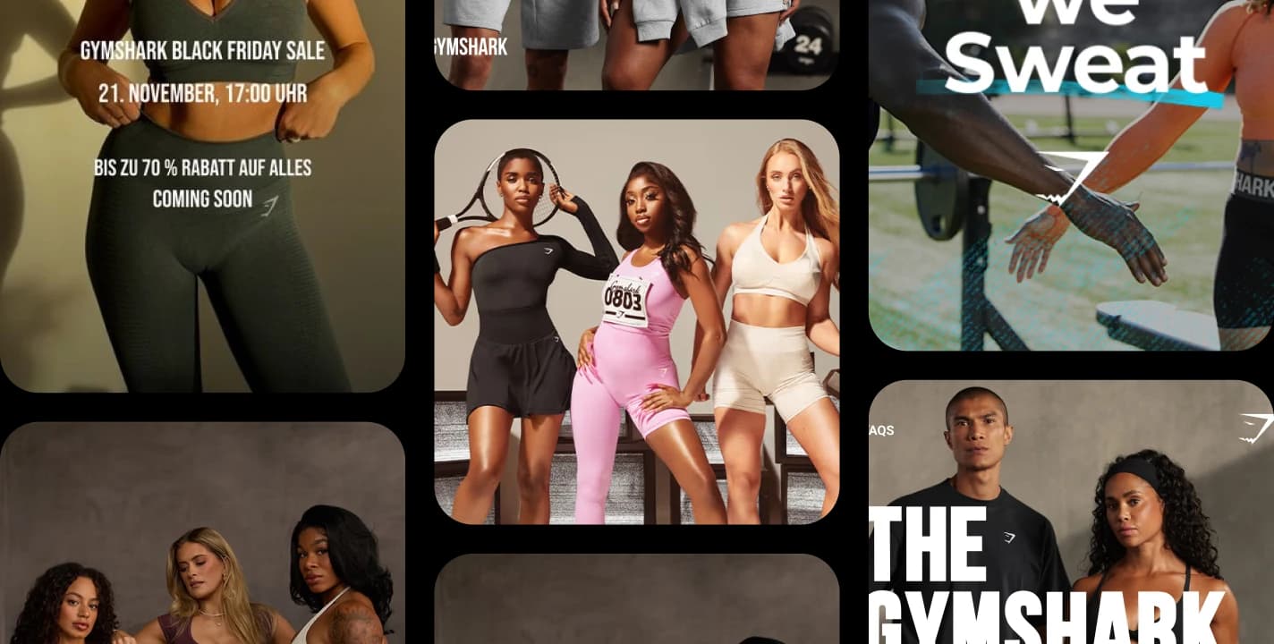 Gymshark recent Meta ad creatives