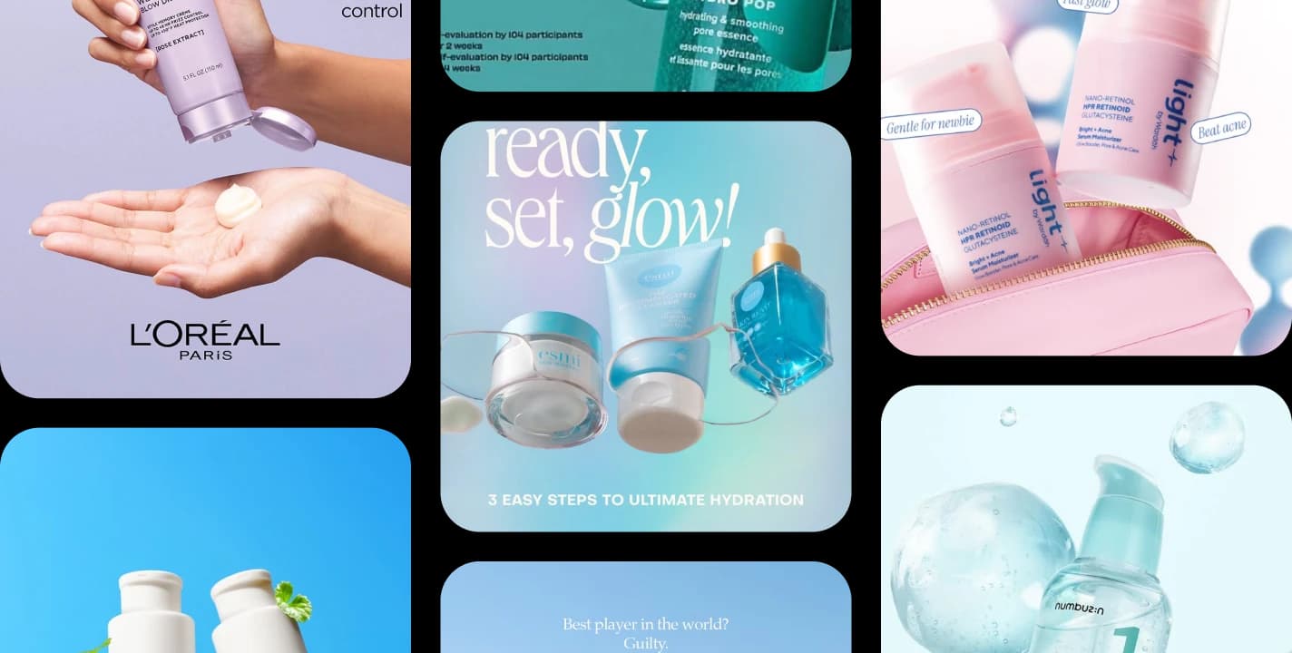 L'Oréal recent Meta ad creatives