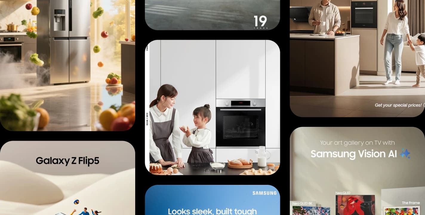 Samsung recent Meta ad creatives