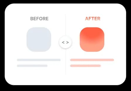 Before and After style preview with two panels
