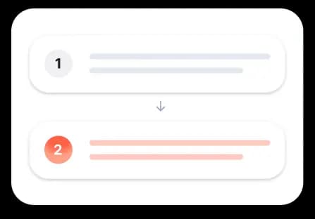 Problem and Solution style preview with numbered list