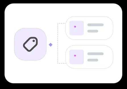 Product matching flow card