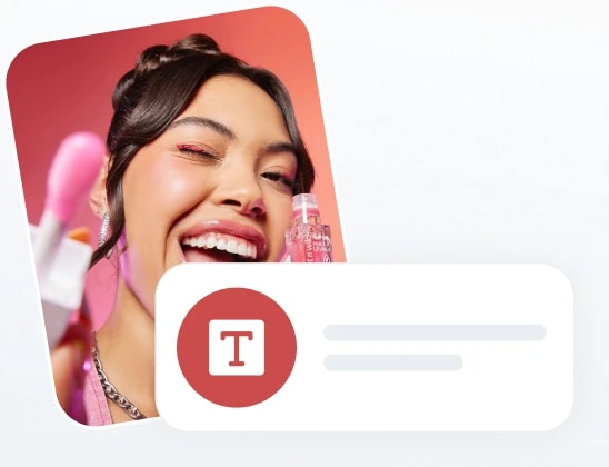 A written prompt turning into an ad creative