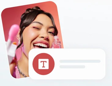 A written prompt turning into an ad creative