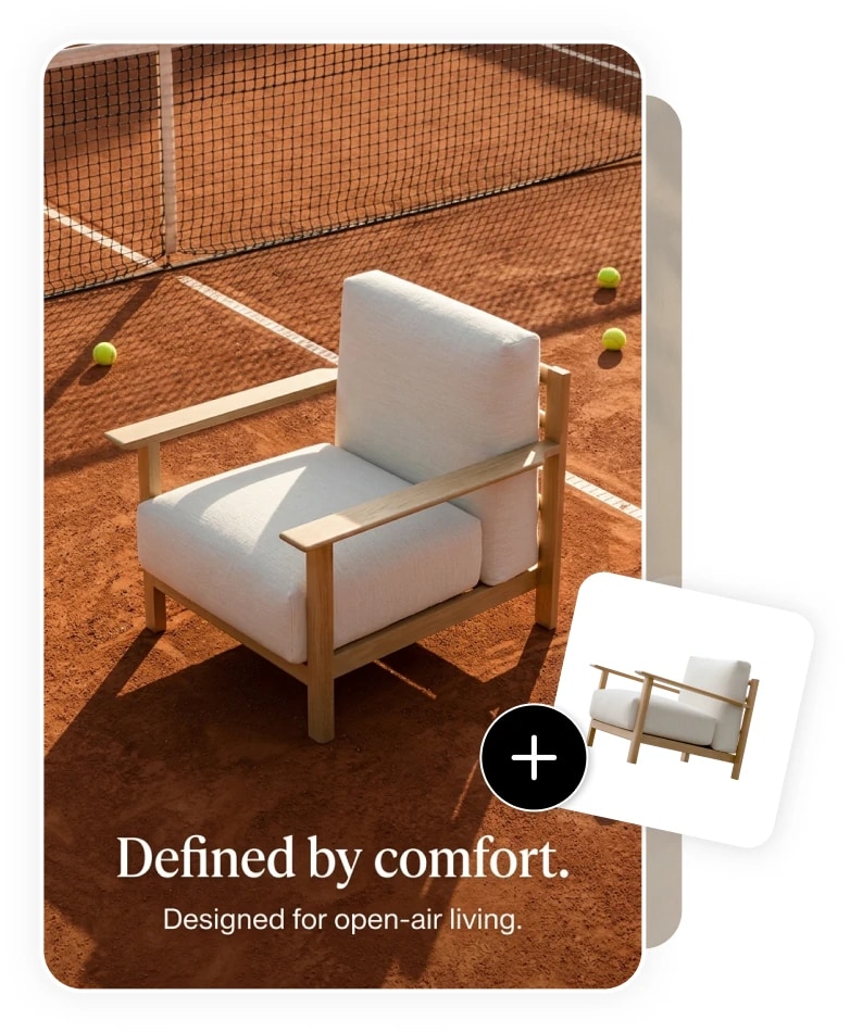 The same ad rebuilt around your own product