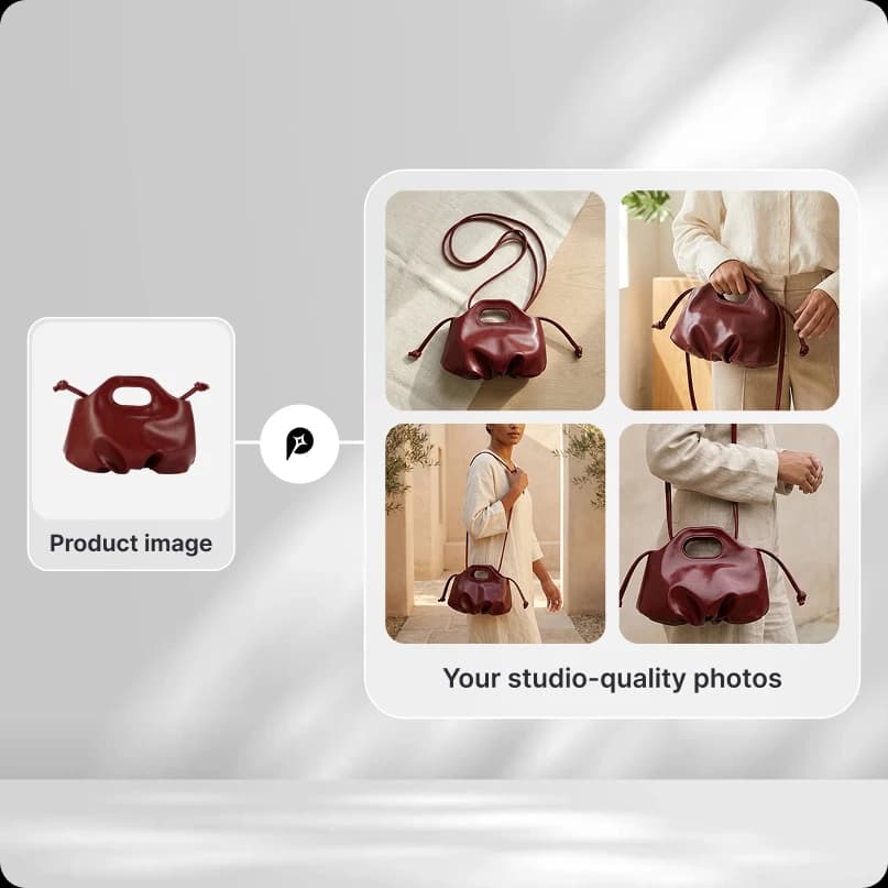 Studio product photos from a single shot