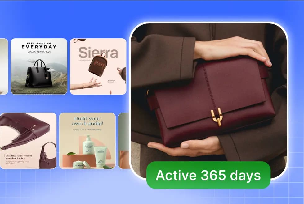 Ad Clone product image grid showing proven ad inspiration
