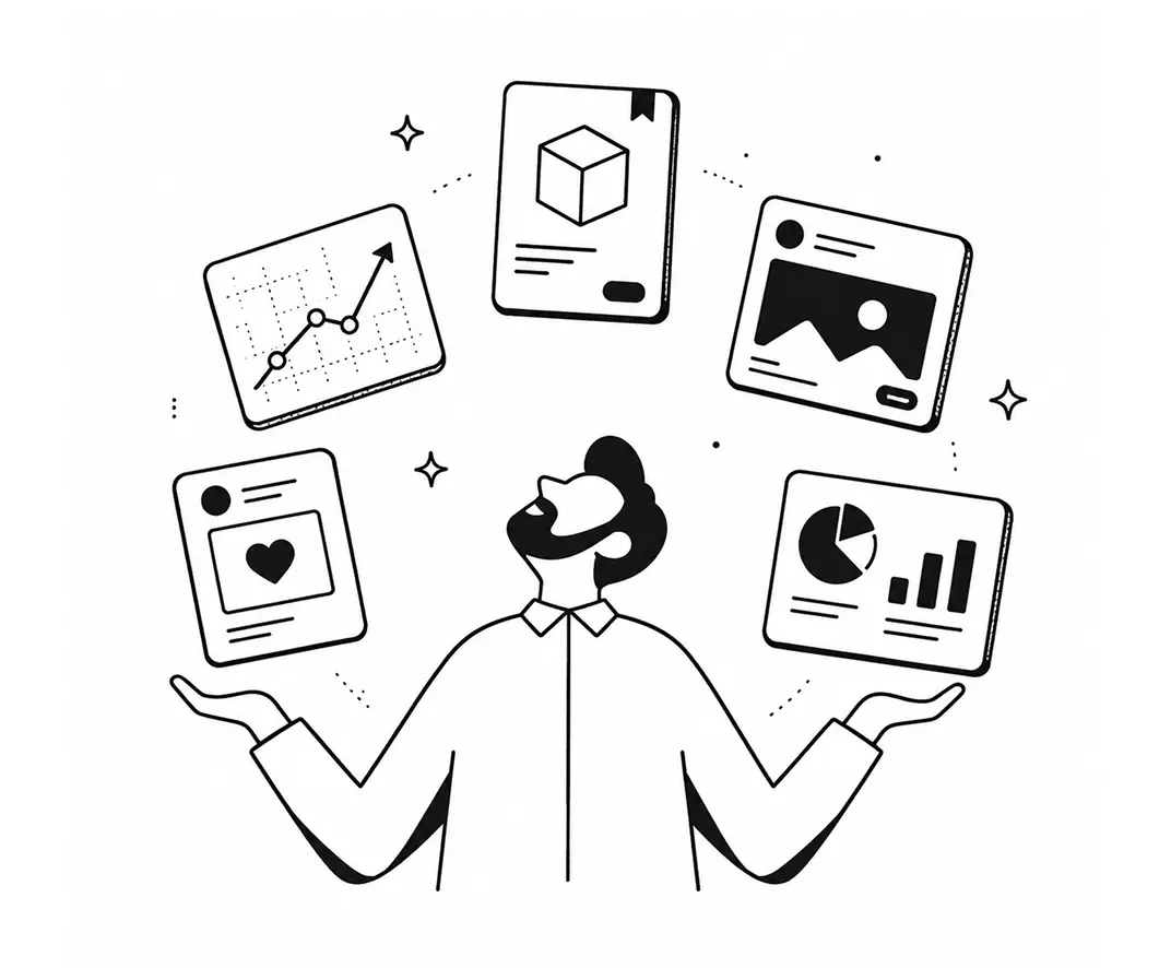 Illustration representing Promer's belief that AI empowers every merchant