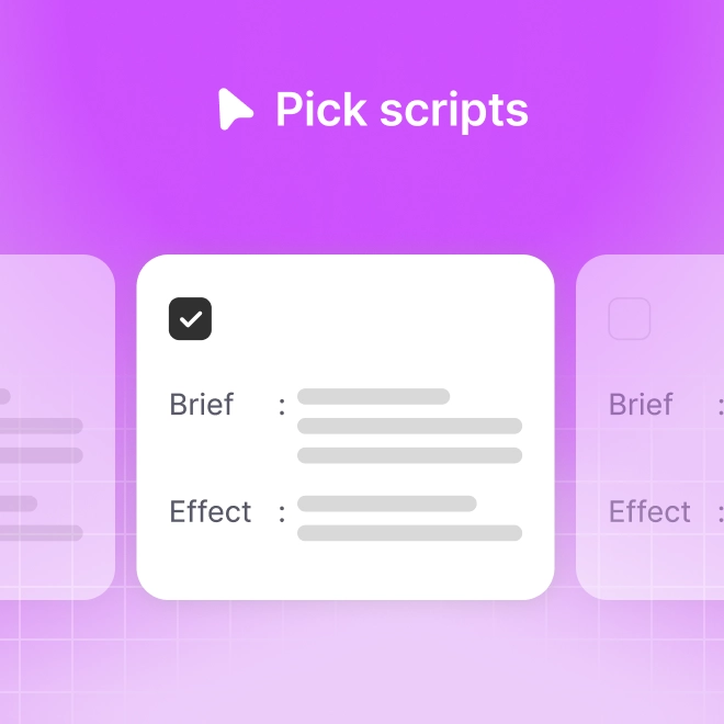 Choose an animation script