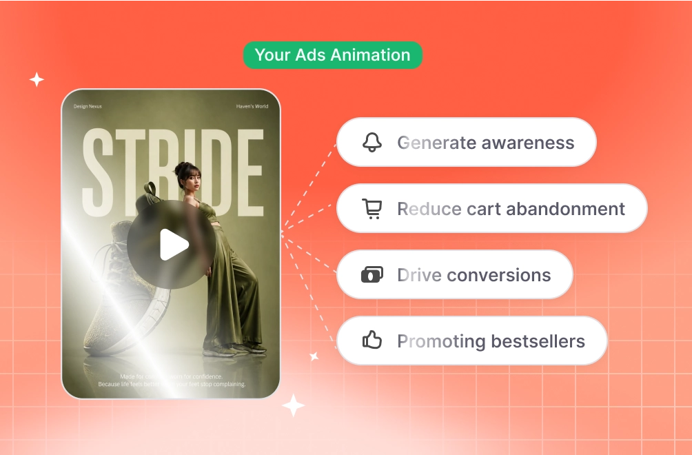Retargeting campaigns use case with campaign goal badges