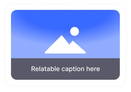 Meme style preview with image and caption bar