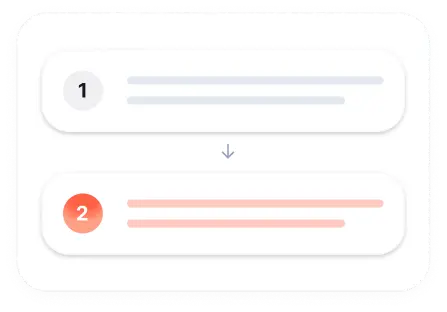 Problem and Solution style preview with numbered list