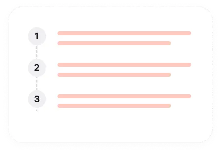 Storytelling style preview with numbered story steps