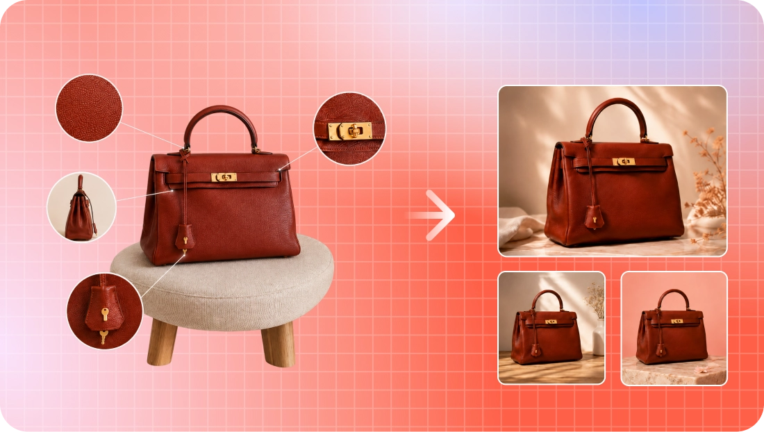 Same product shown in eight different scene styles