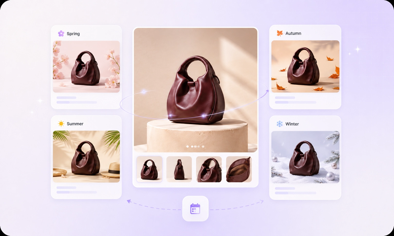 Seasonal campaigns: refreshed product imagery throughout the year